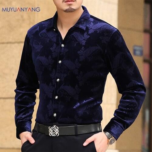 Mu Yuan Yang Long Sleeve Shirt Men Fashion New Designer High Quality flannel mens shirts harujuku camisa masculina men clothes