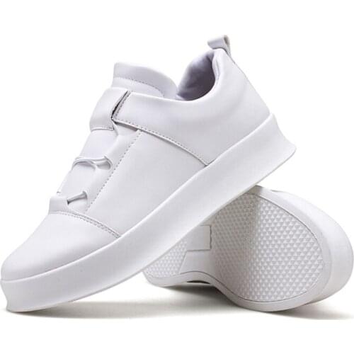 2021 New Men Casual Shoes Wear-resistant Handmade Leather Men Shoes Luxury Brand Breathable Round Head White Sneakers Men Shoes