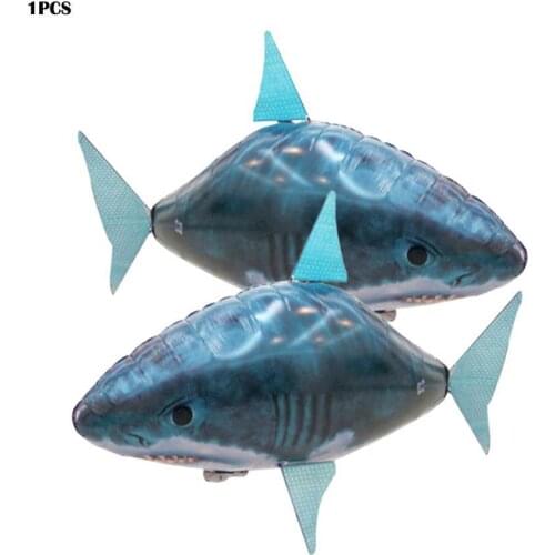 Inflatable Remote Control Shark Toys Infrared Rc Flying Toy Swimming Children Gifts Plane Fish Kids Air Animal Air Balloons G7Q8