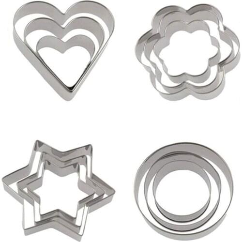 Stainless Steel Cake Cutter Set For Cookie Party Baking Tools