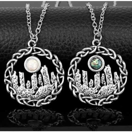 2018 New Fashion Outlander Necklace Jewelry Opal Necklace Women Choker Necklace Collare Collier
