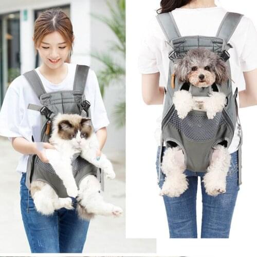 Pet Backpack Carrier For Cat Dogs Front Travel Dog Bag Carrying For Animals Small Medium Dogs Bulldog Puppy Mochila Para WF107
