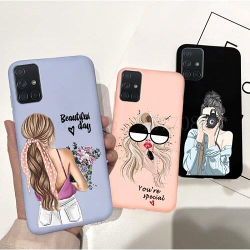 Girl Series Slim Silicone Phone Case For Samsung Galaxy M31s SM-M317F Couple Back Cover For Samsung M31s M31 S SM-M317F M 31S