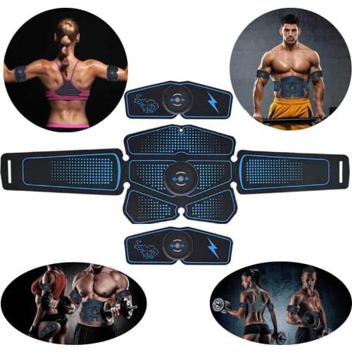 Exercise Machine Abdominal Toning Belt Vibration Abdominal Muscle Trainer Electronic Belt Home Gym Fitness Massage USB Recharge