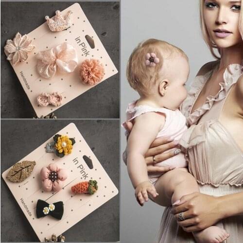 5pcs/lot Children Kids Hair Accessories Lovely Star Hair Clip Cute Animal Hair Clips for Girls Kids Barrettes Hairpins