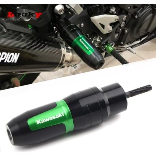 New Crash Pads Exhaust Sliders Crash Protector For Kawasaki Z750 Z900 Z800 Z250 Z300 Ninja 250 300 Z1000 Z1000SX ER6N with Logo