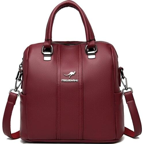 2021 Women Backpacks Womens Leather Backpacks Female School Backpack Women Shoulder Bags for Teenage Girls Fashion Backpack