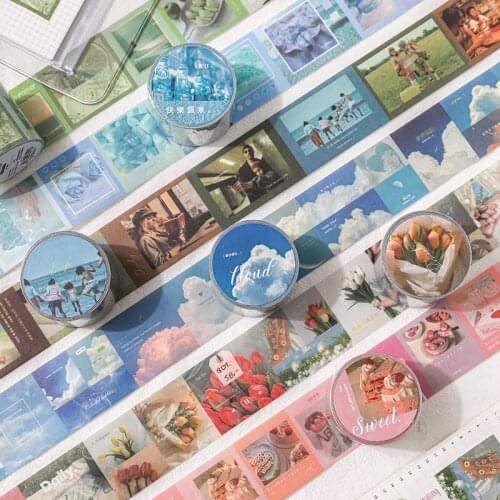 1pcs/1lot Decorative Adhesive Tapes Cartoon Sing life Decorative Scrapbooking DIY Paper Japanese Stickers 3M