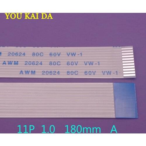 1pcs 11pin FFC FPC flat flexible cable 1.0mm pitch A Forward Same Direction Length 180mm Ribbon Flex Cable