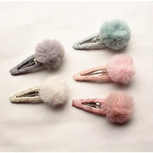 10pcs/lot Korean Girls Hair Clips Korean Style Top Quality BB Hairpin Pink Handmade Kids Hair clip Grey Lovely Cute Head Wear