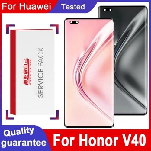 100% Original 6.72'' LCD Replacement For Huawei Honor V40 5G AMOLED Display Touch Screen Digitizer Assembly YOK-AN10 Model