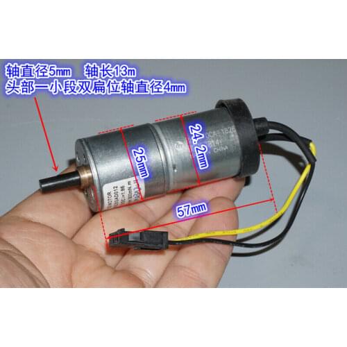 25MM Mabuchi 370 Motor DC 5V-12V 92RPM Slow Speed High torque Gear Motor Reduction ratio 1:86 D-shaft