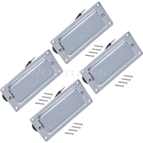 4Pcs Chrome Belcat Ferrite Pickup Humbucker Pickup Double Coil Pickup For Electric Guitar Replacement