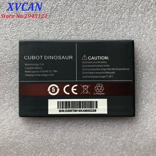 CUBOT Dinosaur Battery 4150mAh 100% New Original Replacement backup battery For CUBOT Dinosaur Cell Phone