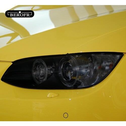 Car Headlight Tint Smoked Black Protective Film Front Light Transparent TPU Sticker For BMW M3 E90 E92 E93 2007-2013 Accessories