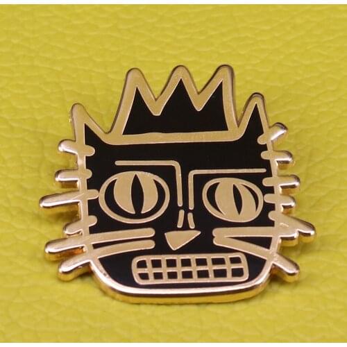JNB Jean Michel Basquiat Crown American artist Brooch graffiti art jewelry