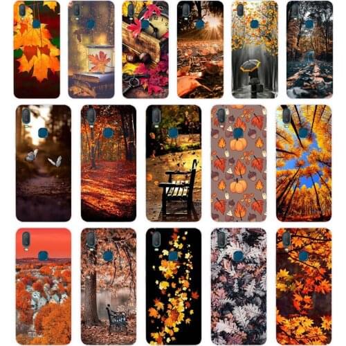 353FG Autumn leaves gift Soft Silicone Tpu Cover phone Case for VIVO Y3 Y11 Y12 Y15 Y17 Neo Pro Case