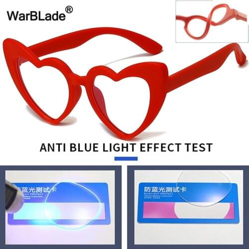WarBLade Anti blue Light Kids Glasses Optical Frame Children Boys Girls Computer Transparent Blocking Anti Reflective Eyeglasses