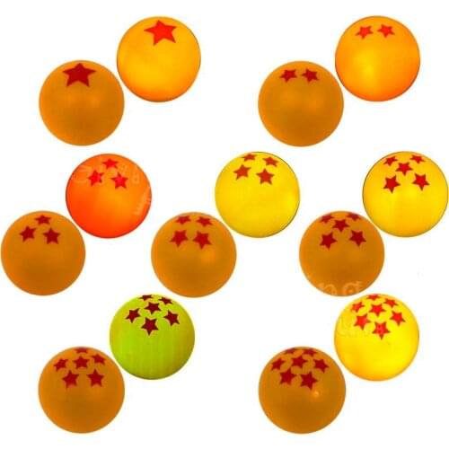Dragon Ball Super Z Son Goku Wishing Star Ball Touch LED Light Ball Shenron Seven Planet Pvc Anime Figures Toys Kids Gifts