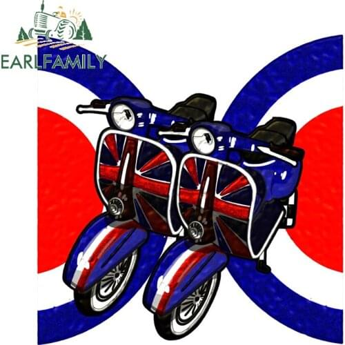 EARLFAMILY 13cm x 11.3cm for Scooter Japan Car Sticker Motorcycle Car Bumper Window Stickers Vinyl Graffiti Sticker Decoration