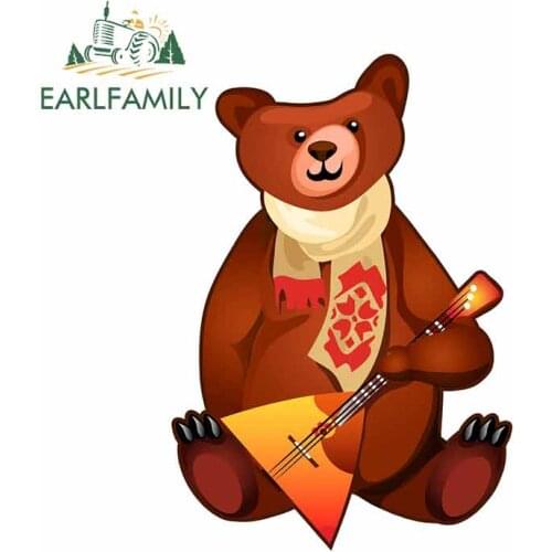EARLFAMILY 13cm x 9cm For The Brown Bear Car Stickers And Decals Graffiti Sticker DIY Car Accessories Campervan Scratch-Proof