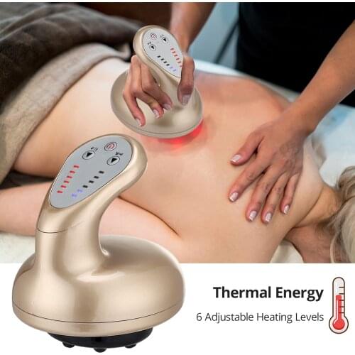 Electric Cupping Massager Vacuum Suction Cups Apparatus Guasha Scraping Device Meridian Body Slimming Fat Burning