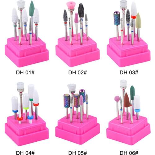 Milling Cutter For Manicure Ceramic Mill Manicure Machine Set Cutter For Pedicure Electric Nail Files Nail Drill Bit