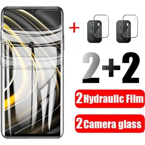 Poco M3 Screen Protector for Xiaomi Poco M3 Hydrogel Film Xiami Pocophone M 3 Pocom3 M2010J19CG Camera Glass Protective Film