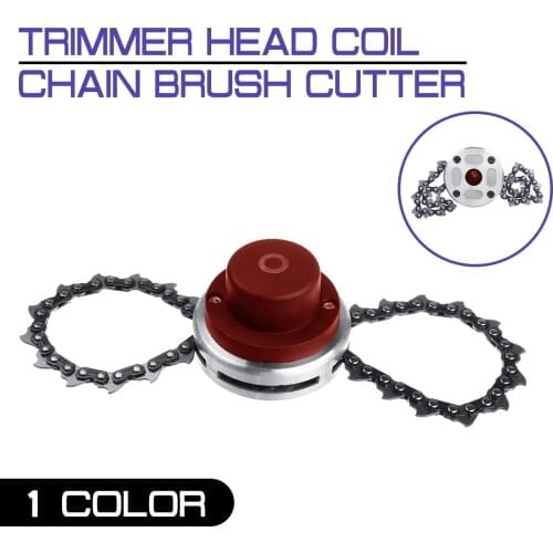 RED Lawn Mower Trimmer Head Coil Chain Brush Cutter Head B3 Chain For Garden Grass Trimmer