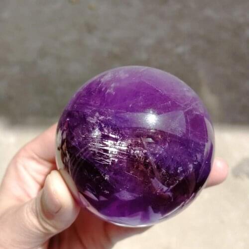 Nice About 6cm Natural purple amethyst quartz balls Crystal gemstones sphere meditation reiki healing chakra for home decor