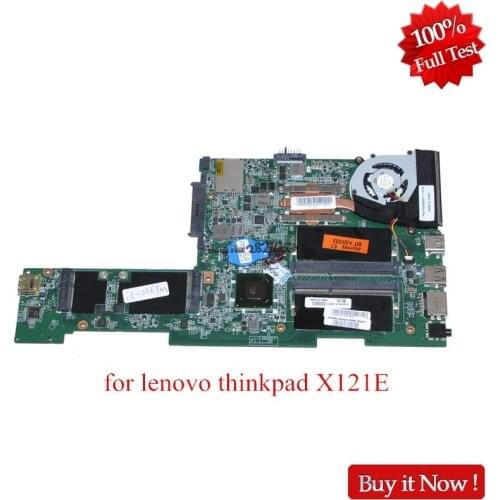 NOKOTION FRU 04w3372 Main board FOR lenovo thinkpad X121E DA0FL8MB8C0 laptop motherboard REV C i3-2367M cpu Onboard