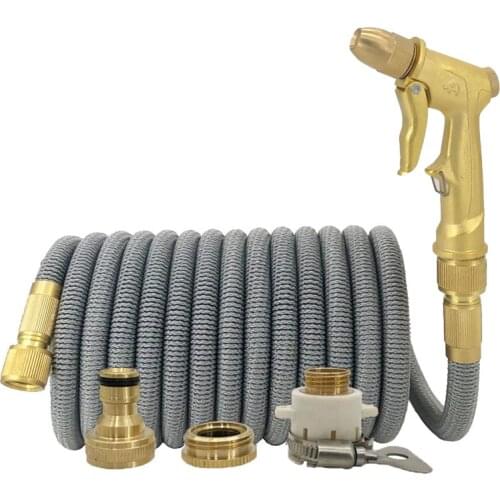 New Retractable Garden Hose Magic Rubber Watering Hose EU High Pressure Washing Hose Multi-Function Nozzle For The Garden