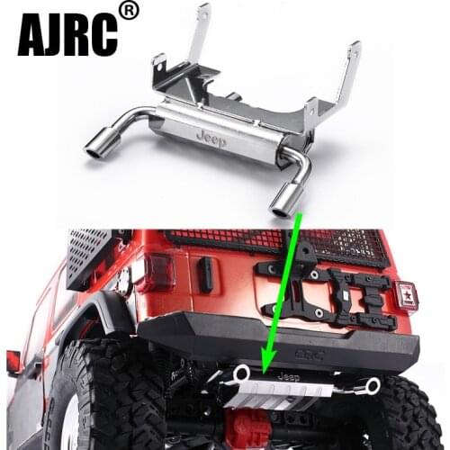 AXIAL SCX10 III Wrangler double pipe metal exhaust pipe simulation fuel tank exhaust pipe