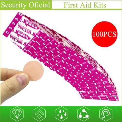 100Pcs Super Small Round Band Aid Hemostasis Adhesive Bandages Skin Care Sterile Stickers Wound Plaster Patch First Aid For Kids