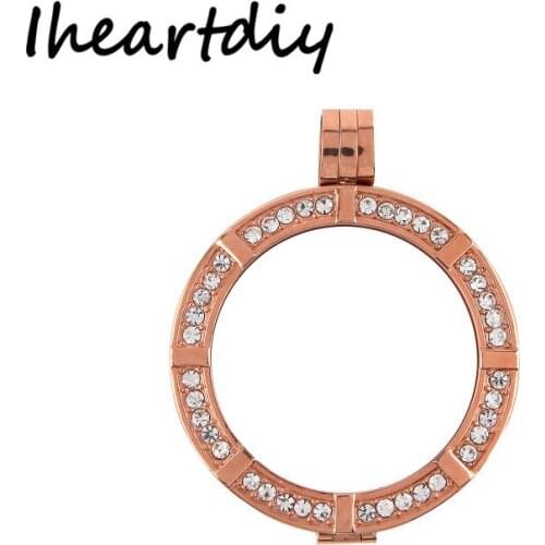 "PRESELL PRODUCT" 35mm My Coin Holder Frame Pendant with Clear Crystal fit 33mm Coin Disc 50pcs/lot