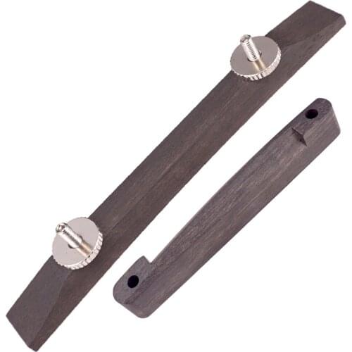 Polished Archtop Guitar Bridge Rosewood Musical Stringed Instrument Parts DIY