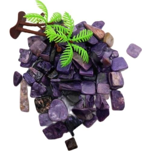 Natural Charoite Gravel Mineral Bulk Tumbled Stones Crystal Healing Reiki home decoration Fish Tank