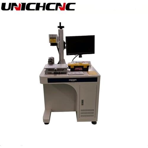 Adjustable 2D table metals plastics 20W laser marking machine