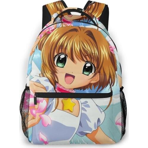 Cardcaptor Sakura,degzup Backpack for Girls Boys Travel RucksackBackpacks for Teenage school bag