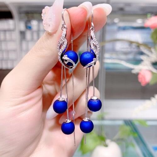 Silver 925 Earrings 2021 Trend 925 Sterling Silver Earrings for Women Bird of Wonder Piercing Ear Cuffs Long Hanging Earrings