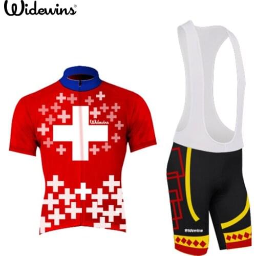 Switzerland Men Cycling Jersey Mountain Road Bike Bicycle Sportswear Ciclismo Short Sleeve Cycle Wear Clothing 5020