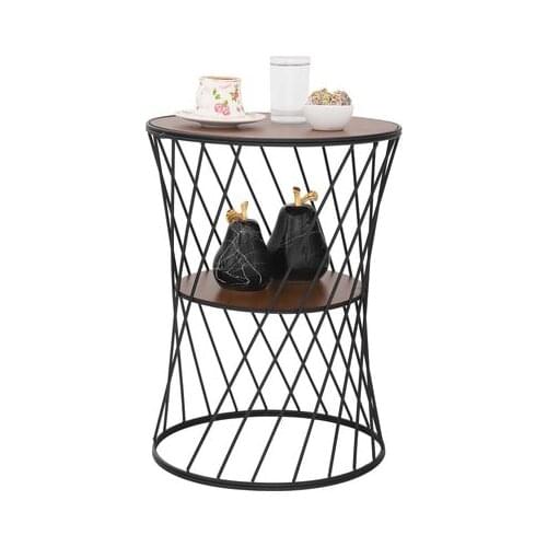 Modern lux Beautiful Coffee table Black Wood Walnut coffe table