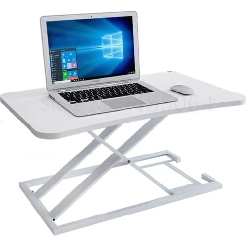 Stand-up Computer Desk Lift Notebook Office Computer Desk Standing With Desk Folding Free Installation Workbench