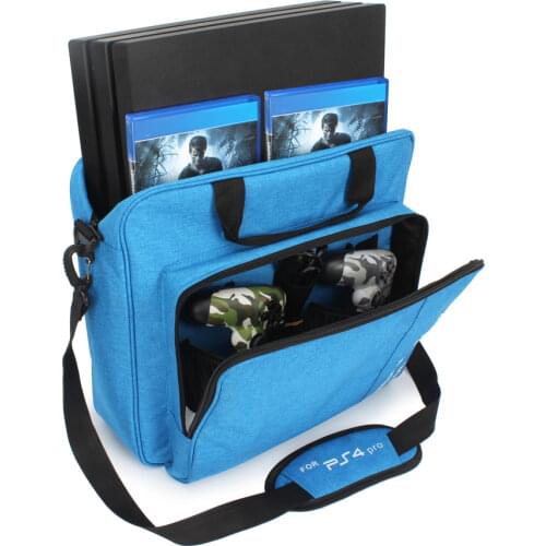 New for PS4 / PS4 Pro Slim Game Sytem Bag Original Size for PlayStation 4 Console Protect Shoulder Carry Bag Handbag Canvas