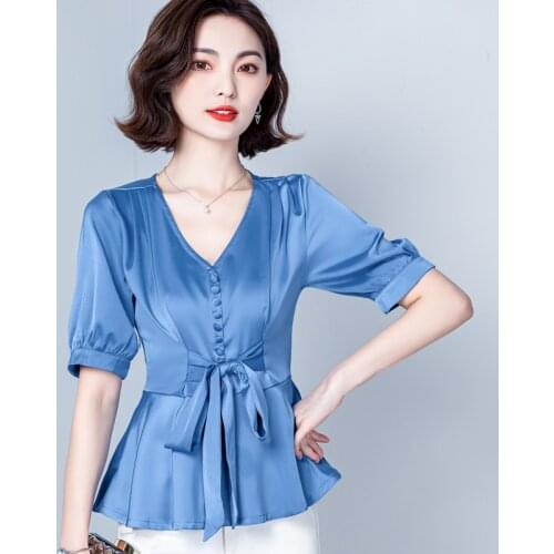 Шелковые блузки Wednesf China At AliExpress