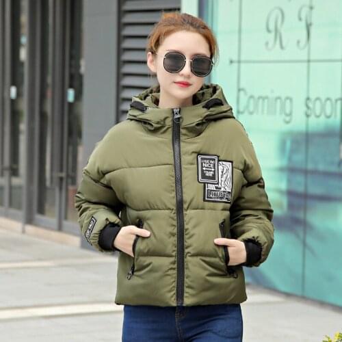 Korea Gate 2019 New Pattern Cotton-padded Woman Coltsfoot Hat Fashion Student Lovely And American Style Printing On The Back