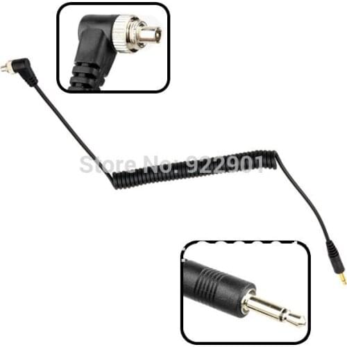 10PCS PC-3.5mm 3.5 mm Male PC Sync Flash Cable Camera PC Line 20-100cm Free Shipping