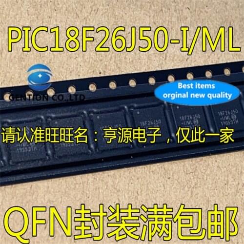 10Pcs PIC18F26J50-I/ML 18F26J50-I/ML QFN-28 in stock 100% new and original