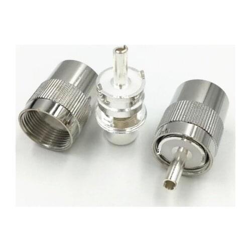 10pcs UHF PL259 Male Solder RG8 RG213 RG165 LMR400 RF Adapter Coaxial Adapter Connectors