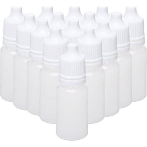 100PCS 15Ml Empty Plastic Squeezable Dropper Bottles Eye Liquid Dropper Refillable Bottles